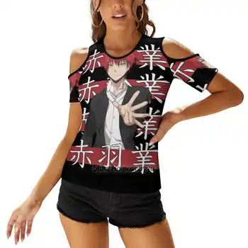 Karma Akabane | Atentát Třídě Anime Ženy T-Shirt Zadní Šněrování Sexy T Košile Vydlabat Svetr Top Atentát